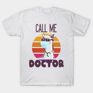 Funny Llama Doctor T-Shirt